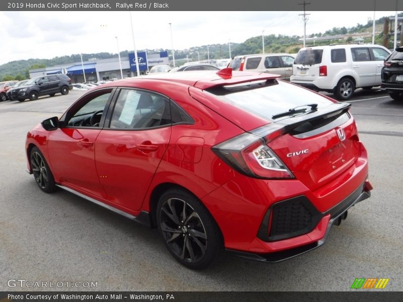 Rallye Red / Black 2019 Honda Civic Sport Hatchback
