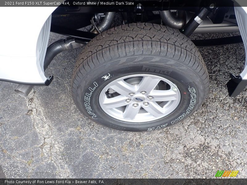 Oxford White / Medium Dark Slate 2021 Ford F150 XLT SuperCab 4x4