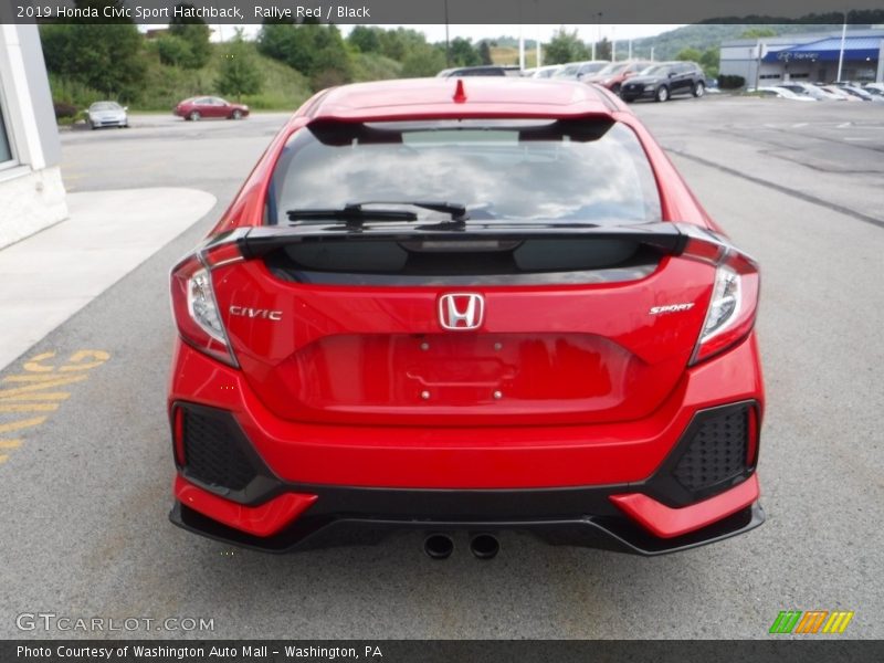 Rallye Red / Black 2019 Honda Civic Sport Hatchback