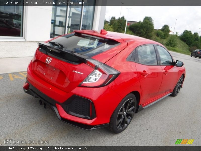 Rallye Red / Black 2019 Honda Civic Sport Hatchback