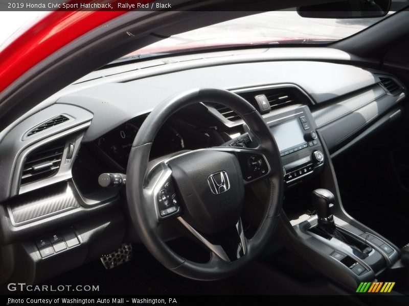 Rallye Red / Black 2019 Honda Civic Sport Hatchback