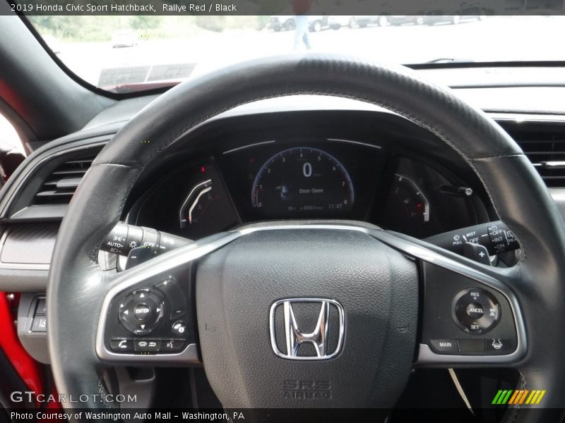 Rallye Red / Black 2019 Honda Civic Sport Hatchback