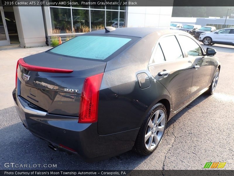 Phantom Gray Metallic / Jet Black 2016 Cadillac ATS 2.0T Luxury AWD Sedan