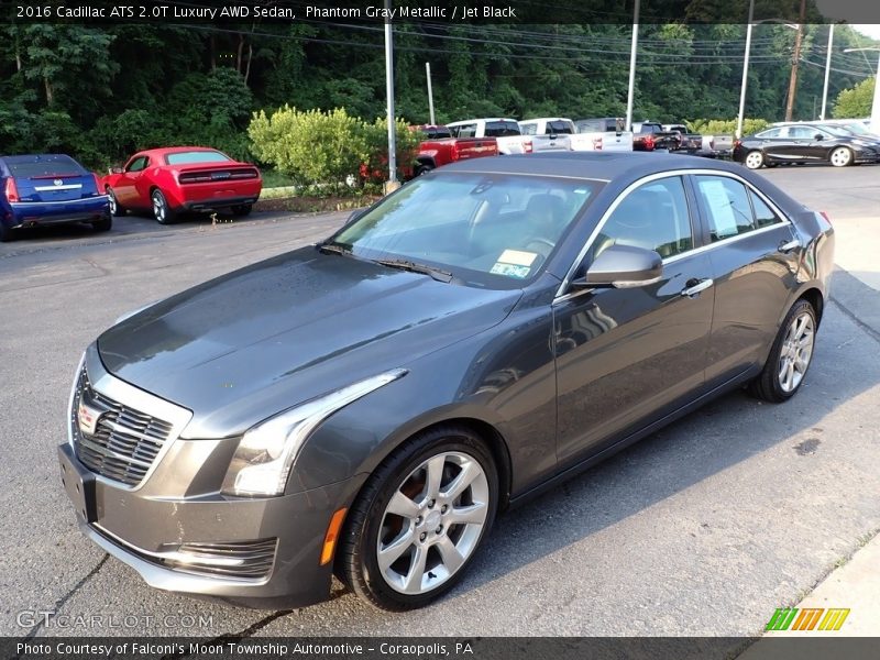 Phantom Gray Metallic / Jet Black 2016 Cadillac ATS 2.0T Luxury AWD Sedan
