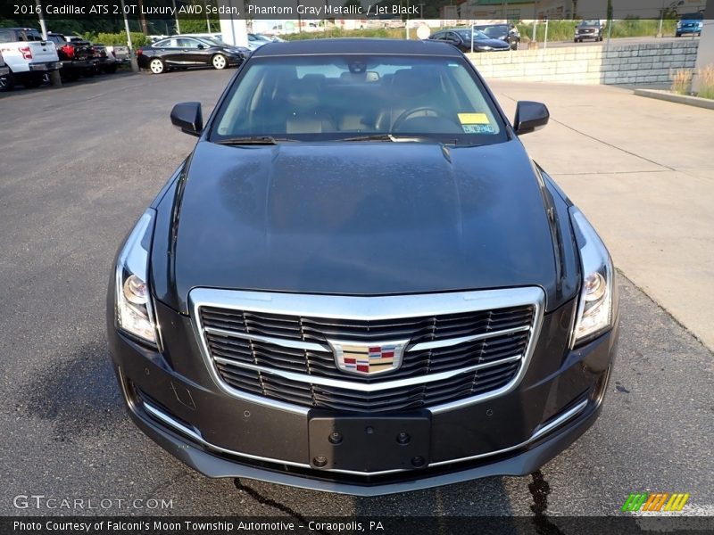 Phantom Gray Metallic / Jet Black 2016 Cadillac ATS 2.0T Luxury AWD Sedan