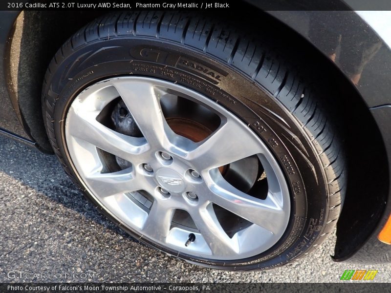 Phantom Gray Metallic / Jet Black 2016 Cadillac ATS 2.0T Luxury AWD Sedan