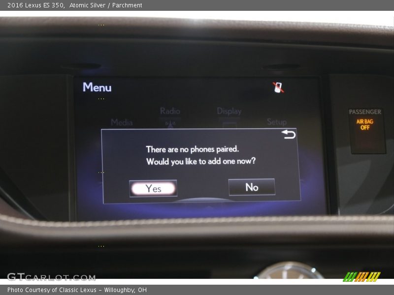 Atomic Silver / Parchment 2016 Lexus ES 350