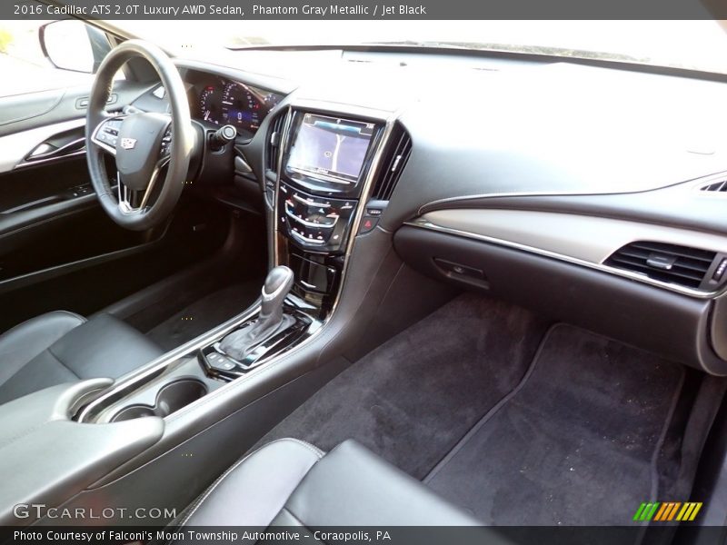 Phantom Gray Metallic / Jet Black 2016 Cadillac ATS 2.0T Luxury AWD Sedan