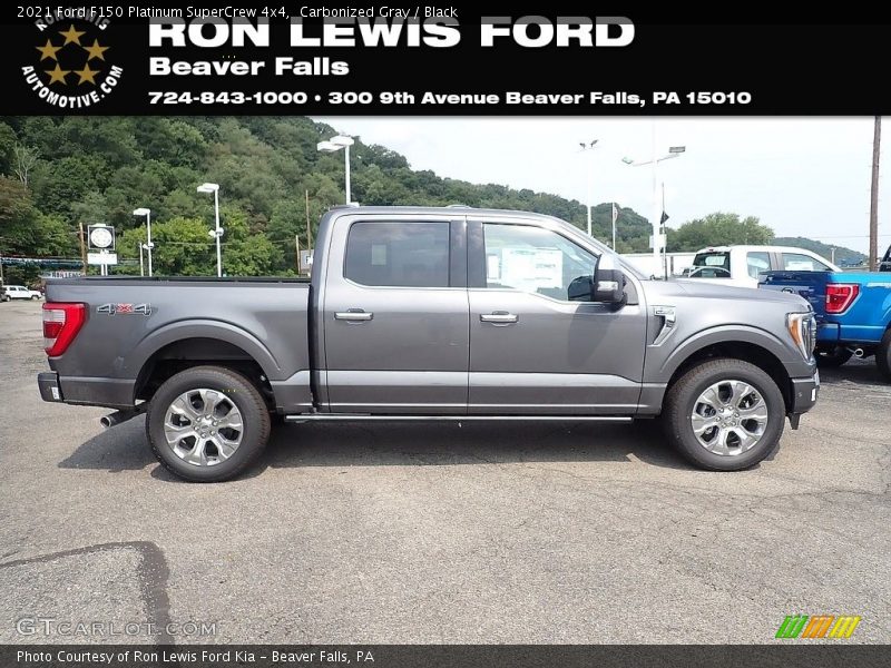 Carbonized Gray / Black 2021 Ford F150 Platinum SuperCrew 4x4