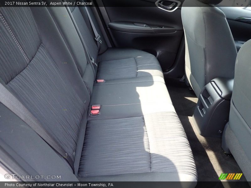 Aspen White / Charcoal 2017 Nissan Sentra SV