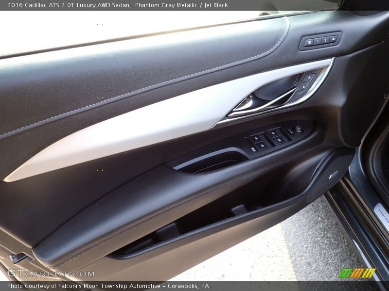 Phantom Gray Metallic / Jet Black 2016 Cadillac ATS 2.0T Luxury AWD Sedan