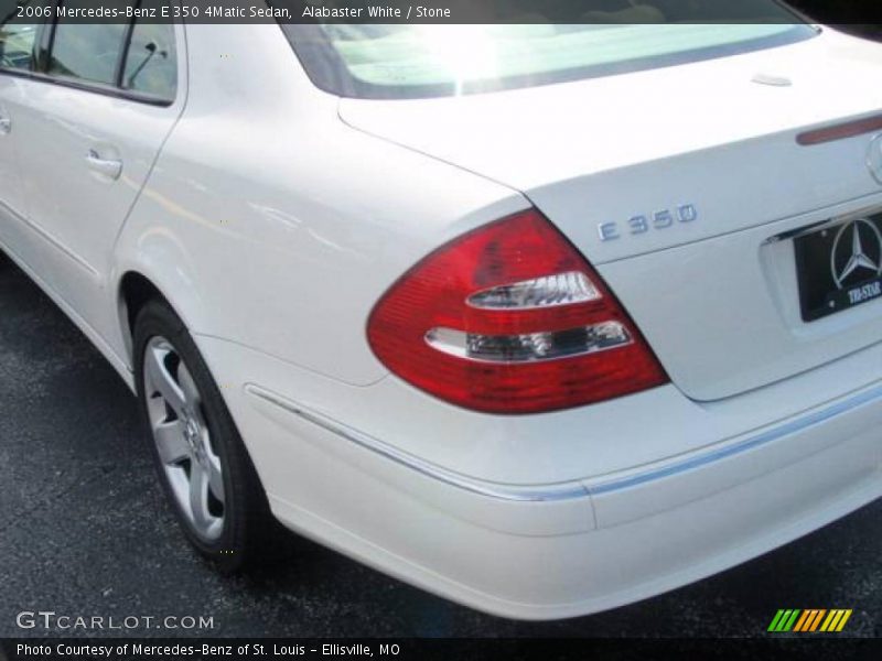 Alabaster White / Stone 2006 Mercedes-Benz E 350 4Matic Sedan