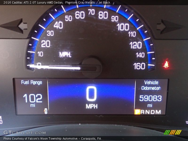 Phantom Gray Metallic / Jet Black 2016 Cadillac ATS 2.0T Luxury AWD Sedan