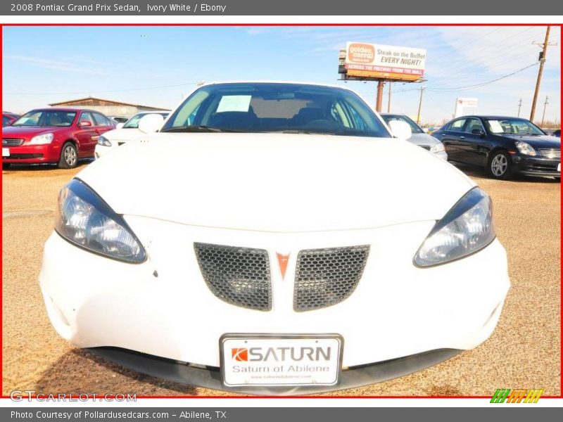 Ivory White / Ebony 2008 Pontiac Grand Prix Sedan