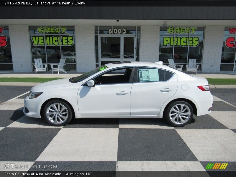Bellanova White Pearl / Ebony 2016 Acura ILX