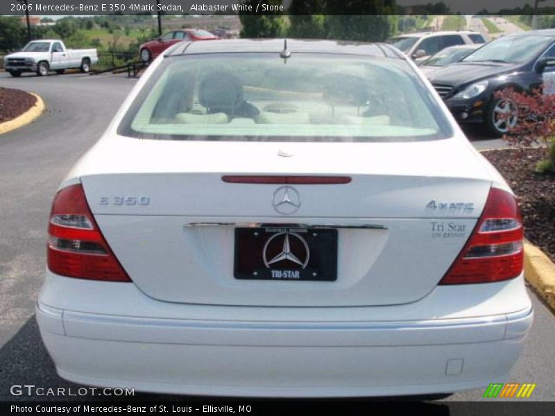 Alabaster White / Stone 2006 Mercedes-Benz E 350 4Matic Sedan
