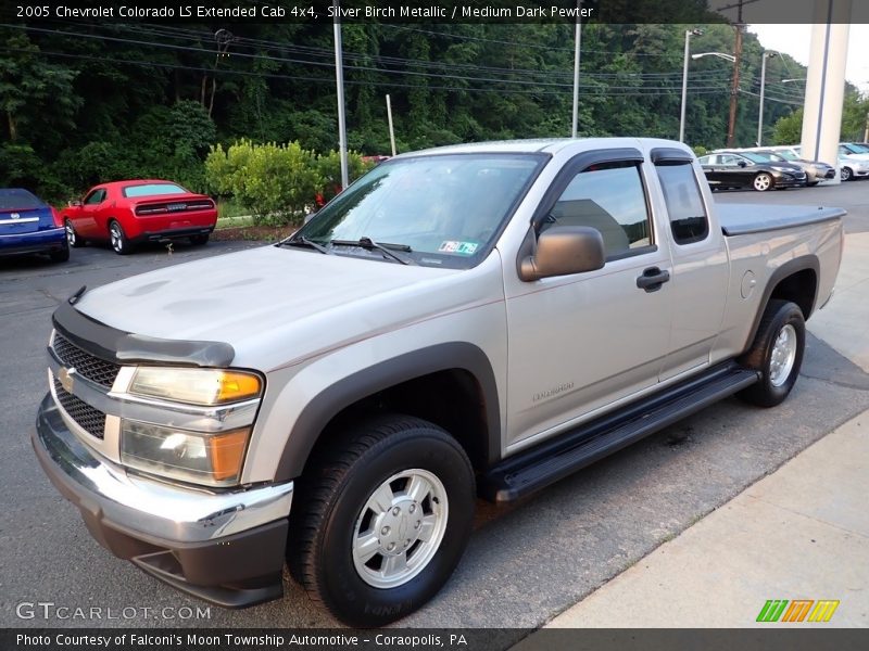 Silver Birch Metallic / Medium Dark Pewter 2005 Chevrolet Colorado LS Extended Cab 4x4