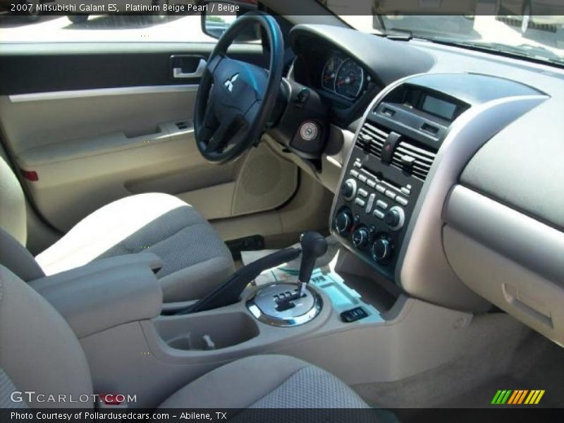 Platinum Beige Pearl / Beige 2007 Mitsubishi Galant ES