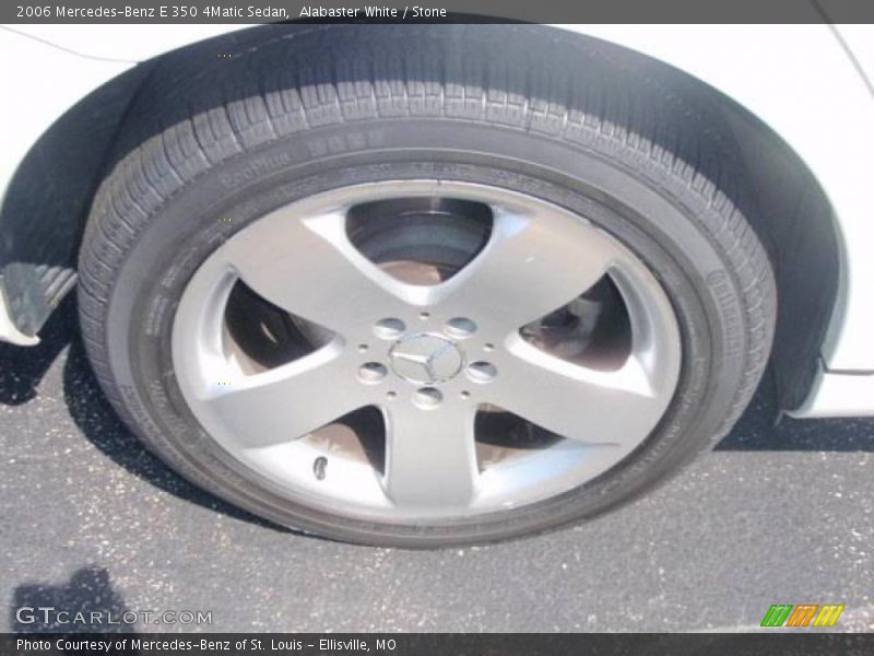 Alabaster White / Stone 2006 Mercedes-Benz E 350 4Matic Sedan