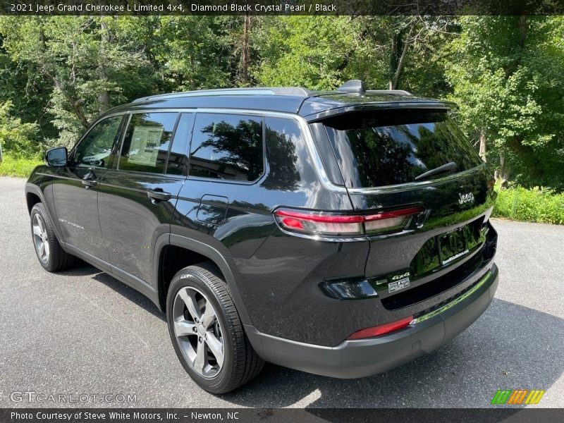 Diamond Black Crystal Pearl / Black 2021 Jeep Grand Cherokee L Limited 4x4