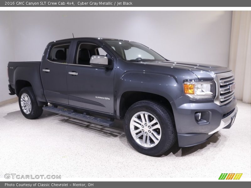 Cyber Gray Metallic / Jet Black 2016 GMC Canyon SLT Crew Cab 4x4