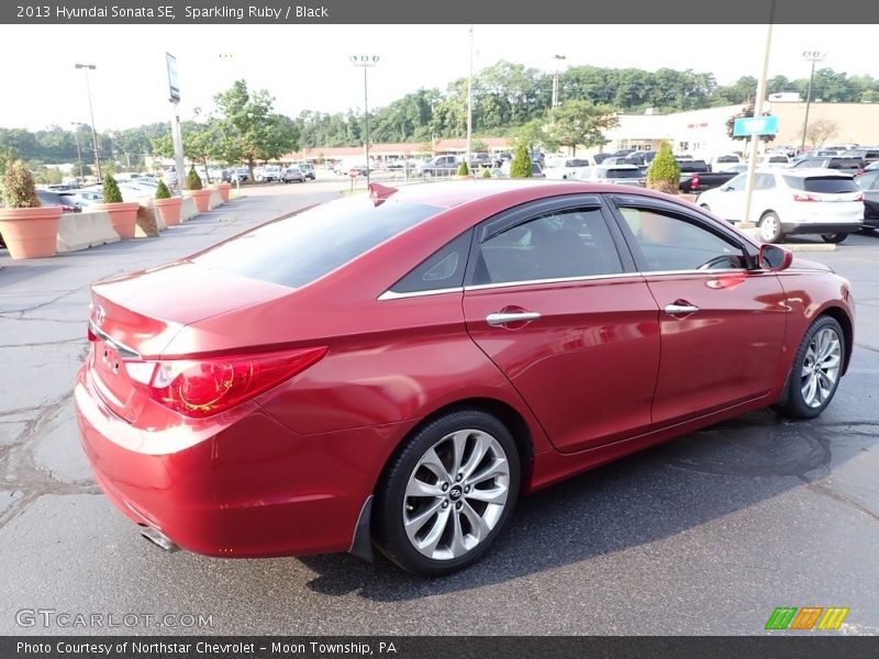 Sparkling Ruby / Black 2013 Hyundai Sonata SE