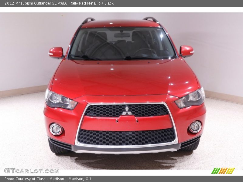 Rally Red Metallic / Black 2012 Mitsubishi Outlander SE AWD