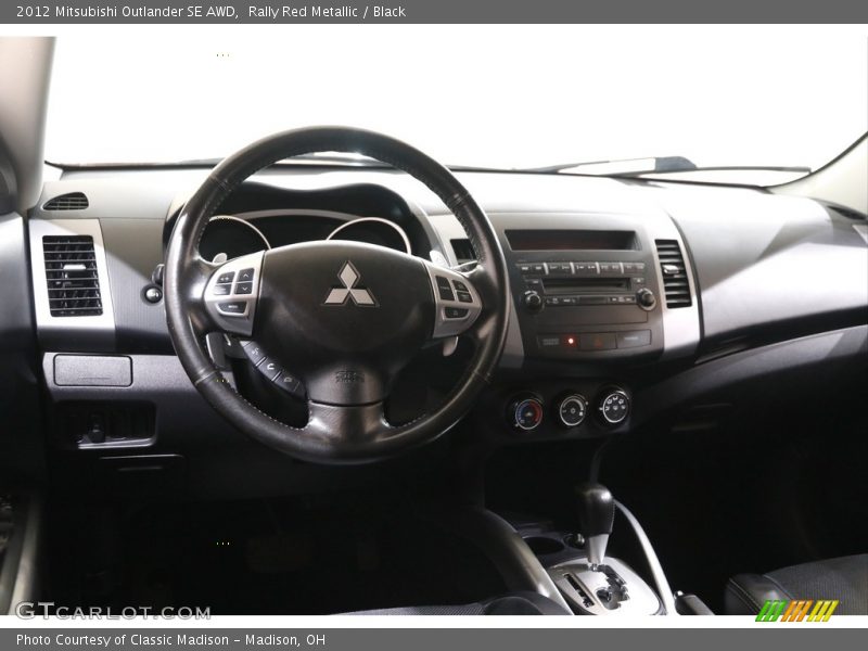 Rally Red Metallic / Black 2012 Mitsubishi Outlander SE AWD