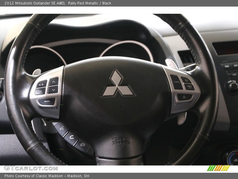 Rally Red Metallic / Black 2012 Mitsubishi Outlander SE AWD