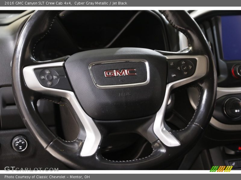 Cyber Gray Metallic / Jet Black 2016 GMC Canyon SLT Crew Cab 4x4