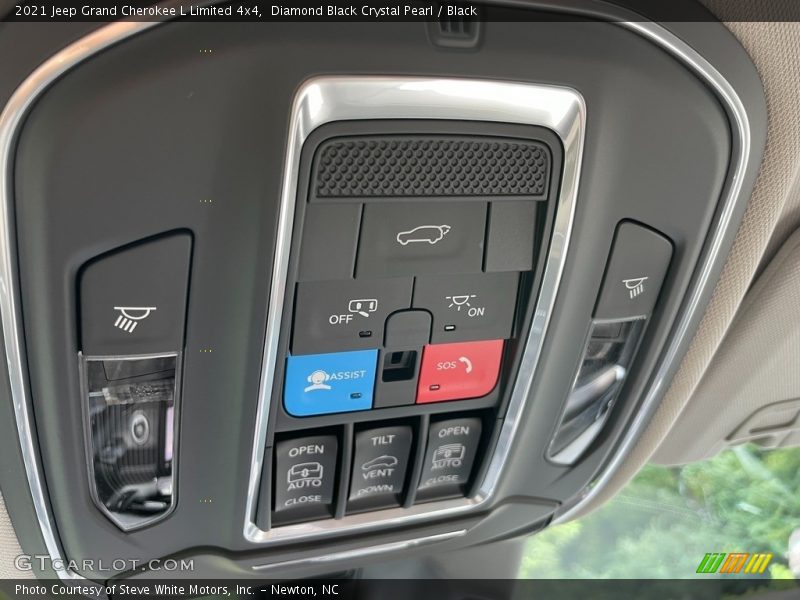 Diamond Black Crystal Pearl / Black 2021 Jeep Grand Cherokee L Limited 4x4