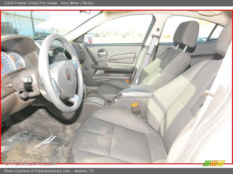 Ivory White / Ebony 2008 Pontiac Grand Prix Sedan