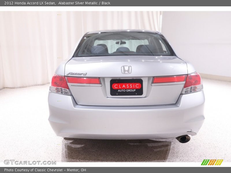 Alabaster Silver Metallic / Black 2012 Honda Accord LX Sedan