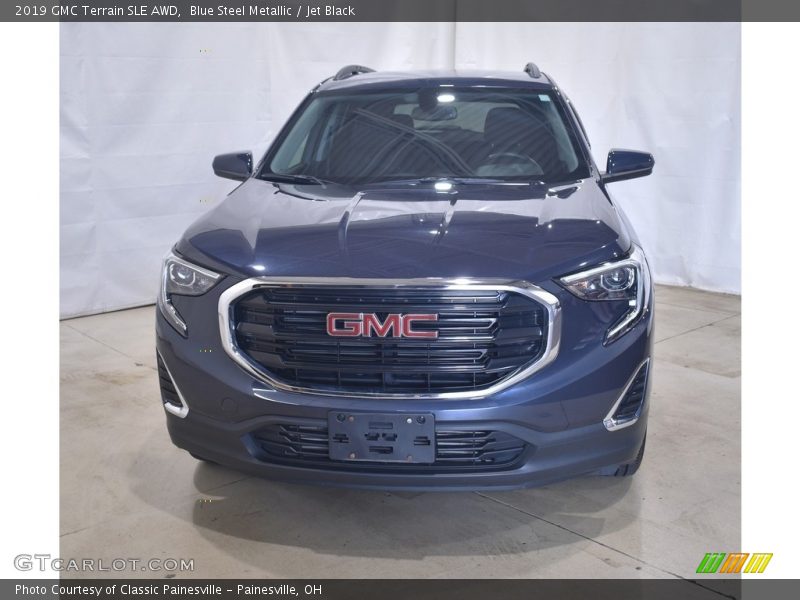 Blue Steel Metallic / Jet Black 2019 GMC Terrain SLE AWD