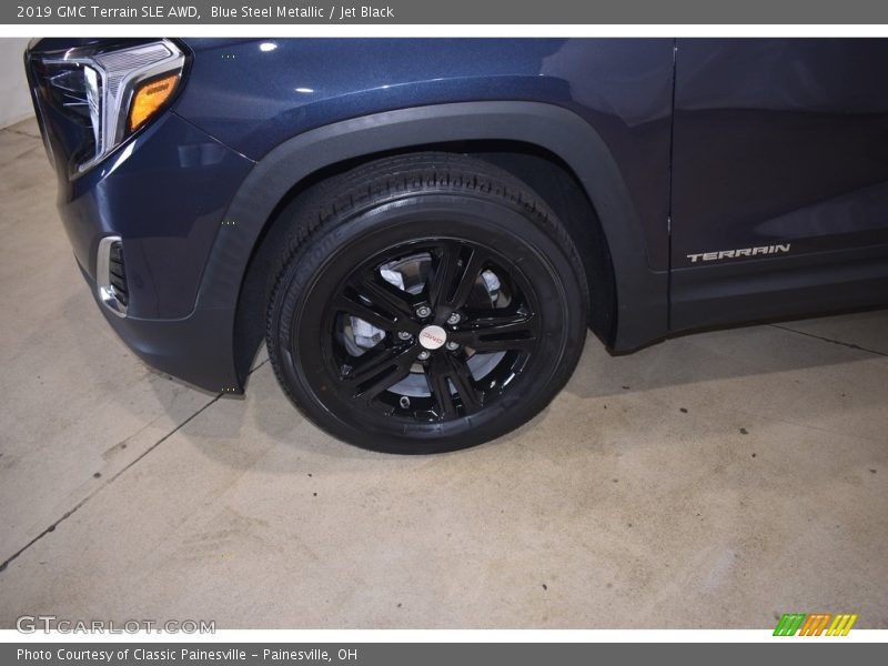Blue Steel Metallic / Jet Black 2019 GMC Terrain SLE AWD