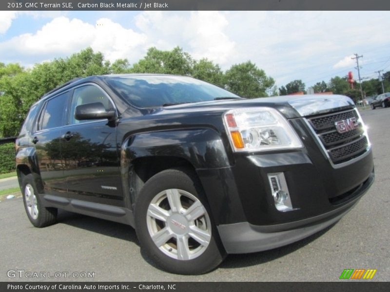 Carbon Black Metallic / Jet Black 2015 GMC Terrain SLE