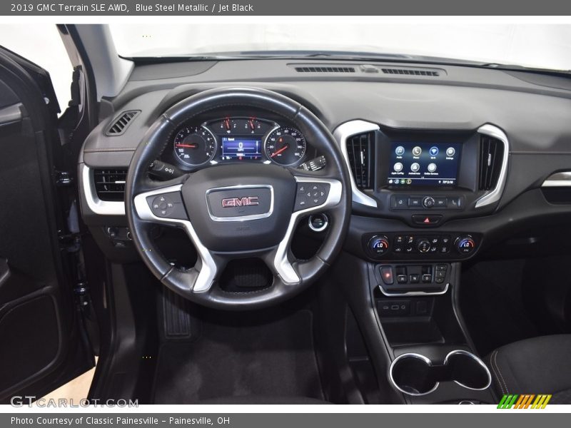 Blue Steel Metallic / Jet Black 2019 GMC Terrain SLE AWD
