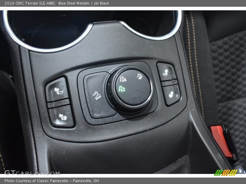 Blue Steel Metallic / Jet Black 2019 GMC Terrain SLE AWD