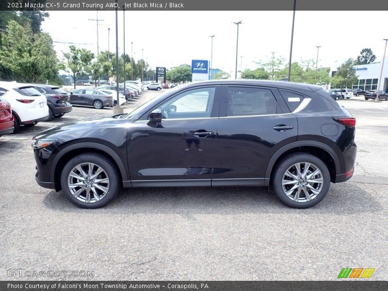 Jet Black Mica / Black 2021 Mazda CX-5 Grand Touring AWD