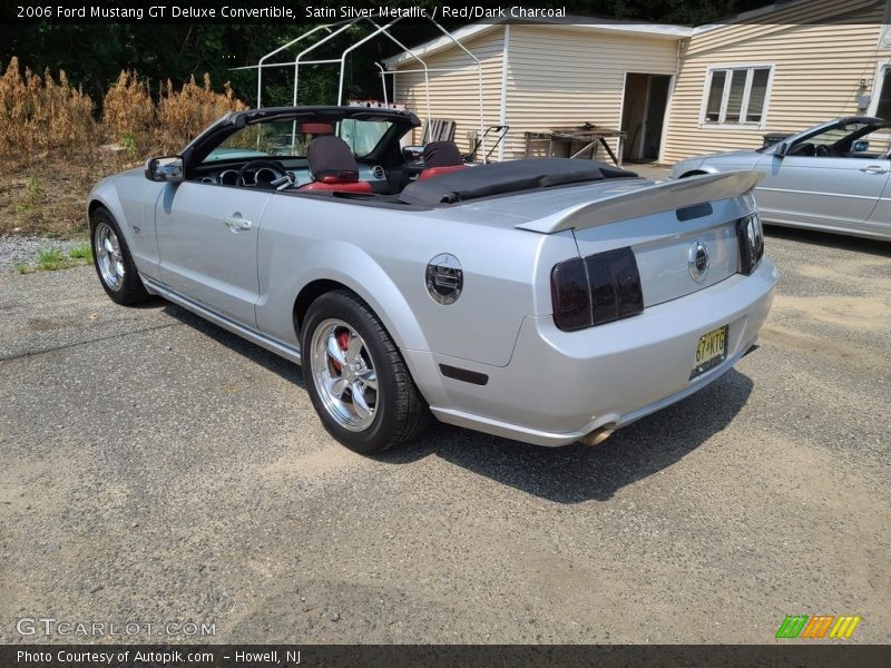 Satin Silver Metallic / Red/Dark Charcoal 2006 Ford Mustang GT Deluxe Convertible