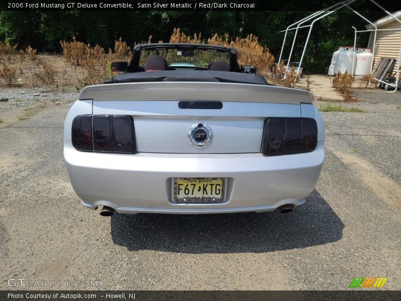 Satin Silver Metallic / Red/Dark Charcoal 2006 Ford Mustang GT Deluxe Convertible