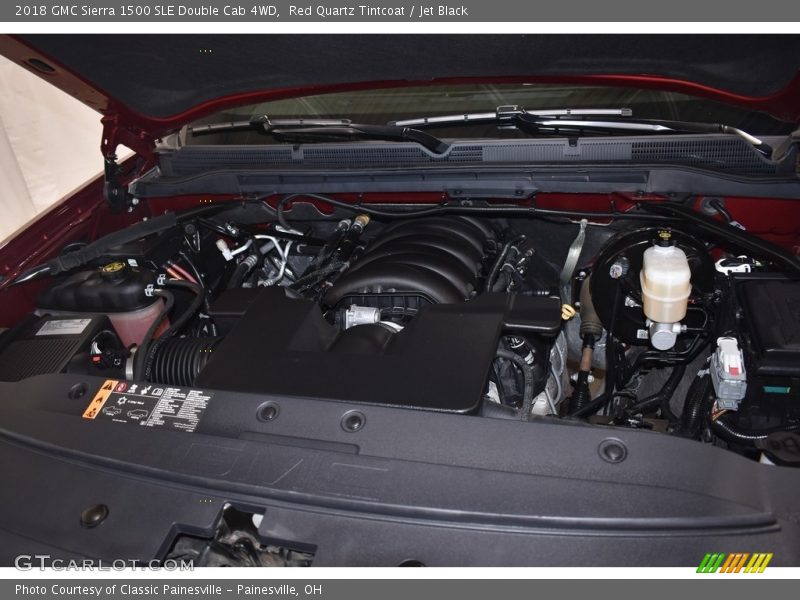 Red Quartz Tintcoat / Jet Black 2018 GMC Sierra 1500 SLE Double Cab 4WD