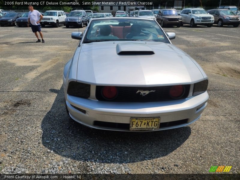 Satin Silver Metallic / Red/Dark Charcoal 2006 Ford Mustang GT Deluxe Convertible