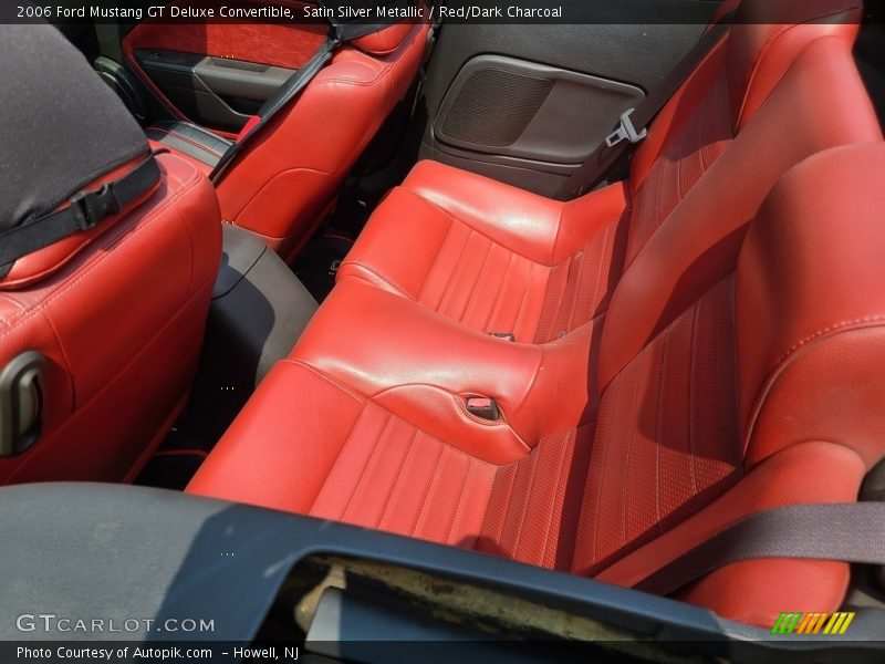 Satin Silver Metallic / Red/Dark Charcoal 2006 Ford Mustang GT Deluxe Convertible