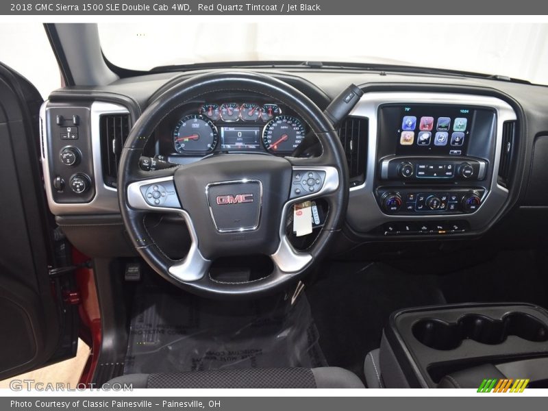 Red Quartz Tintcoat / Jet Black 2018 GMC Sierra 1500 SLE Double Cab 4WD