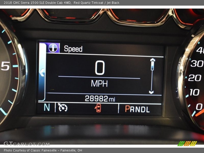 Red Quartz Tintcoat / Jet Black 2018 GMC Sierra 1500 SLE Double Cab 4WD