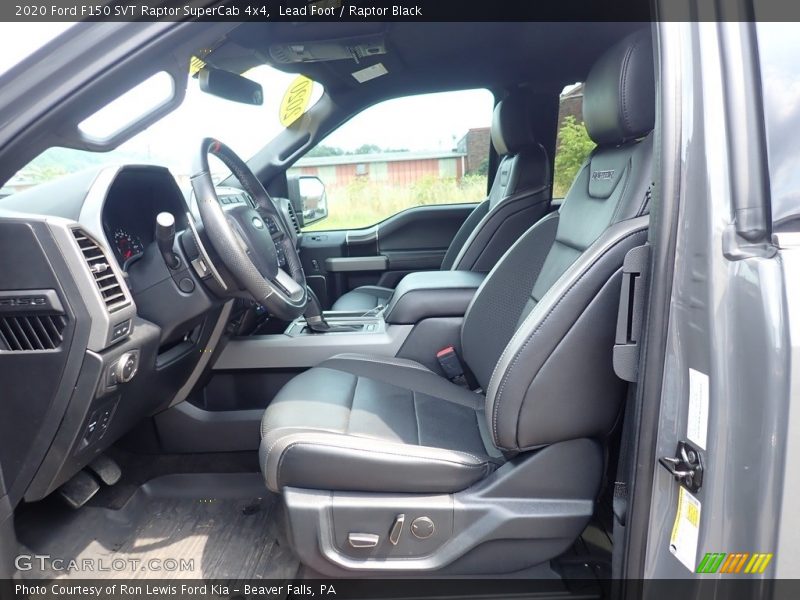 Front Seat of 2020 F150 SVT Raptor SuperCab 4x4