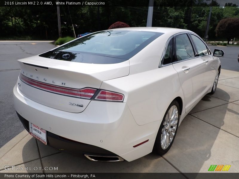 White Platinum / Cappuccino 2016 Lincoln MKZ 2.0 AWD