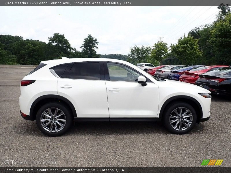 Snowflake White Pearl Mica / Black 2021 Mazda CX-5 Grand Touring AWD