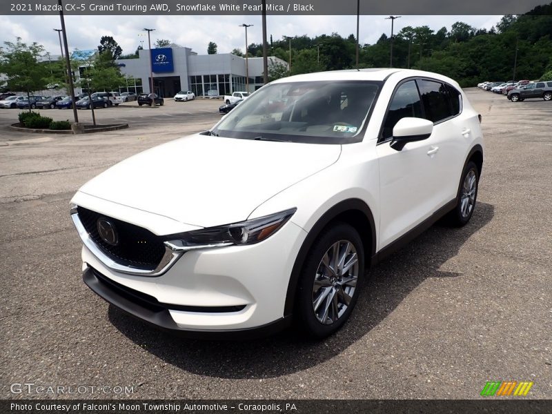 Snowflake White Pearl Mica / Black 2021 Mazda CX-5 Grand Touring AWD